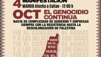 Nueva ola de solidaridad con Palestina: RESCOP convoca los días 3 y 4 de octubre manifestaciones en decenas de ciudades españolas bajo el lema «el genocidio continúa»