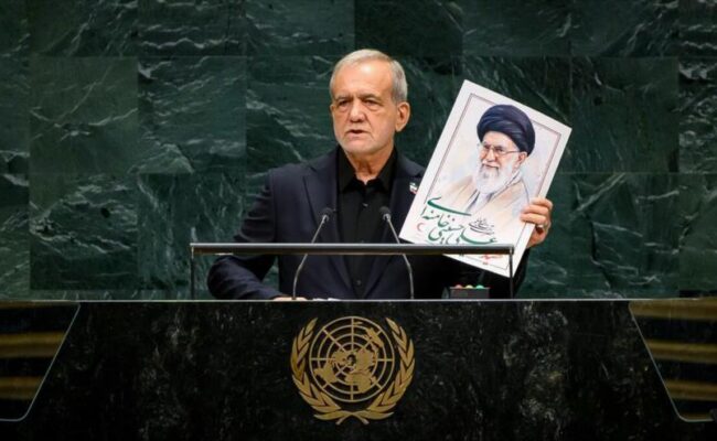 Irán “abofeteó” al “criminal” Trump a través del presidente Pezeshkian en la ONU