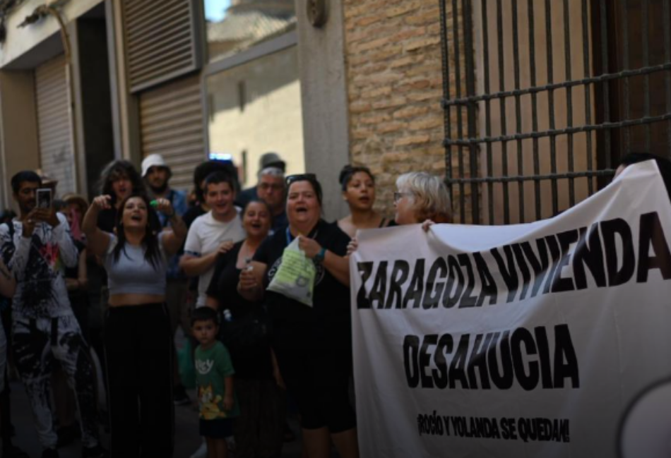 El Sindicato de Inquilinas de Zaragoza llama a movilizarse para frenar el desahucio de Yolanda