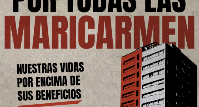 La Asamblea de Inquilinas convoca en Salamanca concentración en solidaridad con Maricarmen hoy a las 19:00