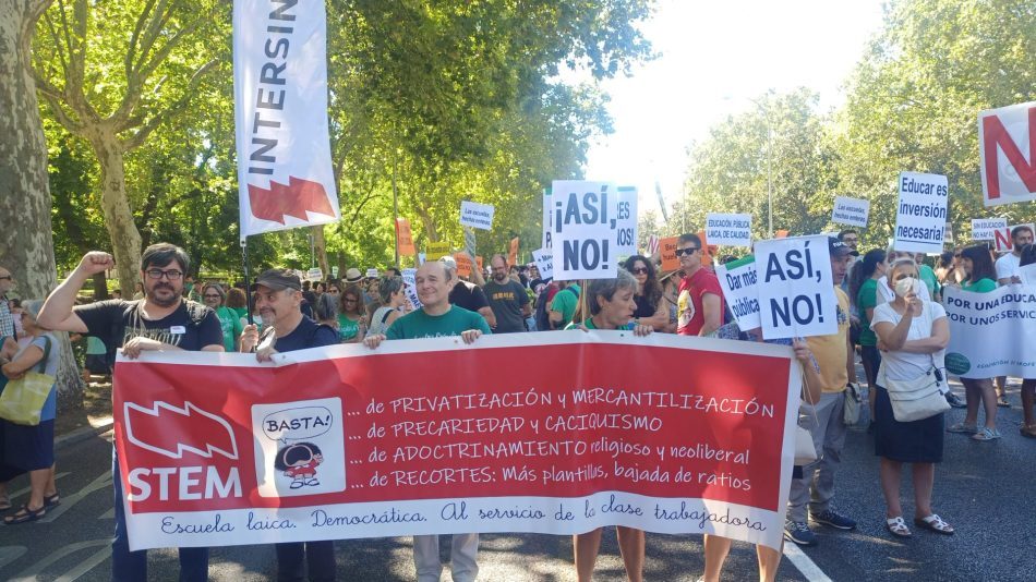 Sindicato de Trabajadores y Trabajadoras de la Enseñanza de Madrid (STEM) denuncia la privatización y el retraso del programa de Auxiliares de Conversación