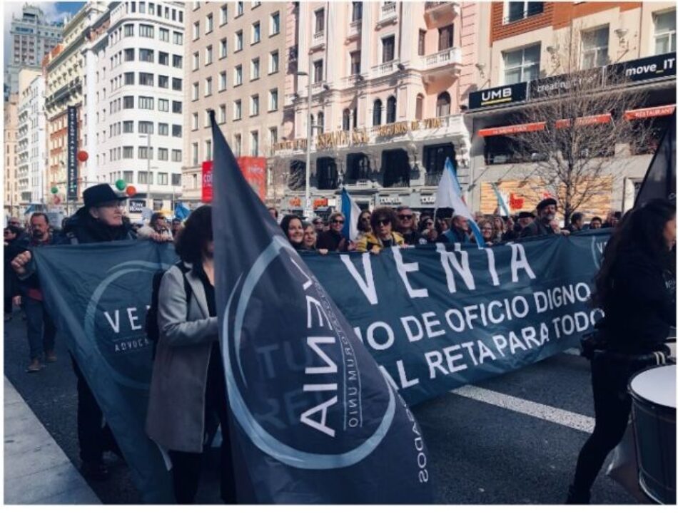VENIA reclama avances en la pasarela al RETA y mejoras para el turno de oficio