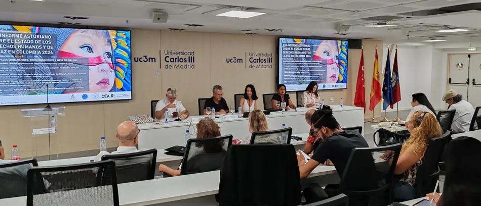 La XXII Delegación Asturiana presenta junto a CEAR su informe sobre el estado de los derechos humanos y la paz en Colombia