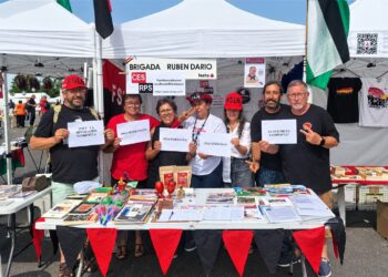 Sandinistas europeos promovieron la solidaridad con Nicaragua en la Fiesta del PCE