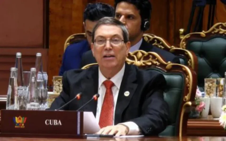 Canciller de Cuba denunció escalada de bloqueo estadounidense en cumbre BRICS
