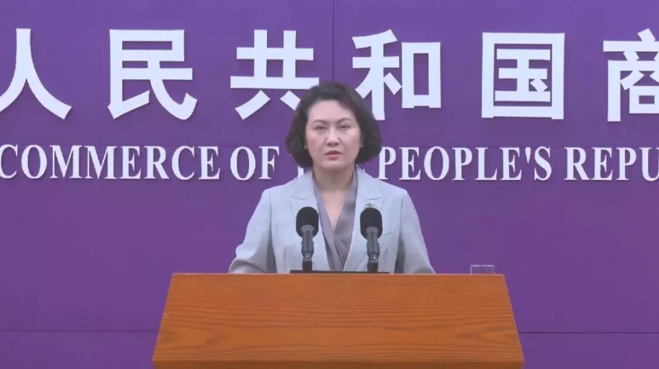 China insta a Estados Unidos a revocar las sanciones unilaterales