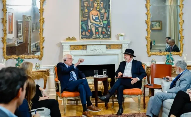 Presidente Lula se reunió con el senador estadounidense Bernie Sanders