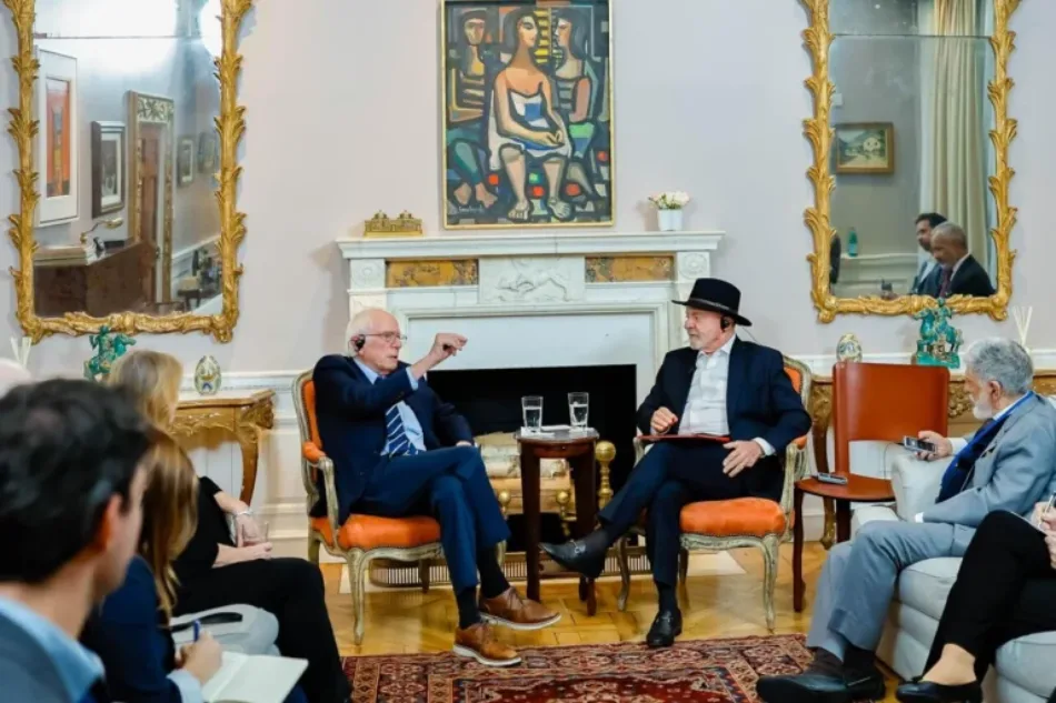 Presidente Lula se reunió con el senador estadounidense Bernie Sanders