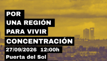 Más de cincuenta organizaciones ciudadanas se movilizan contra la nueva ley del suelo de la Comunidad de Madrid, bajo el lema “una región para vivir, no para especular” 