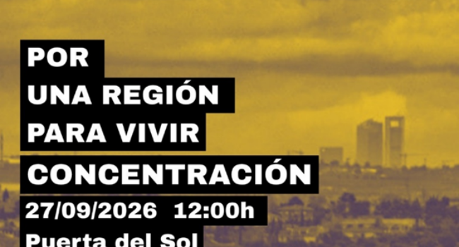 Más de cincuenta organizaciones ciudadanas se movilizan contra la nueva ley del suelo de la Comunidad de Madrid, bajo el lema “una región para vivir, no para especular” 