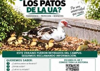La Plataforma de Ayuda a la Fauna de la Universidad de Alicante (PAFUA) pide a la UA que reconsidere su negativa a la concentración del 23 de septiembre frente al Rectorado
