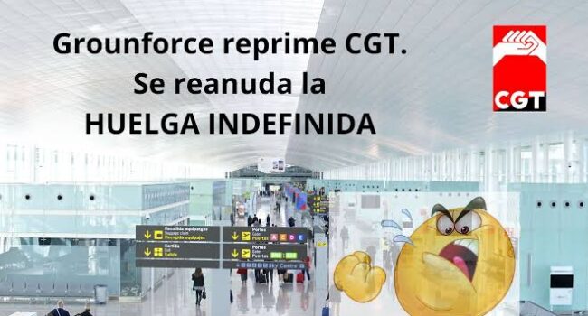 CGT denuncia despido representantes del comité de huelga y de prevención de Groundforce Barcelona