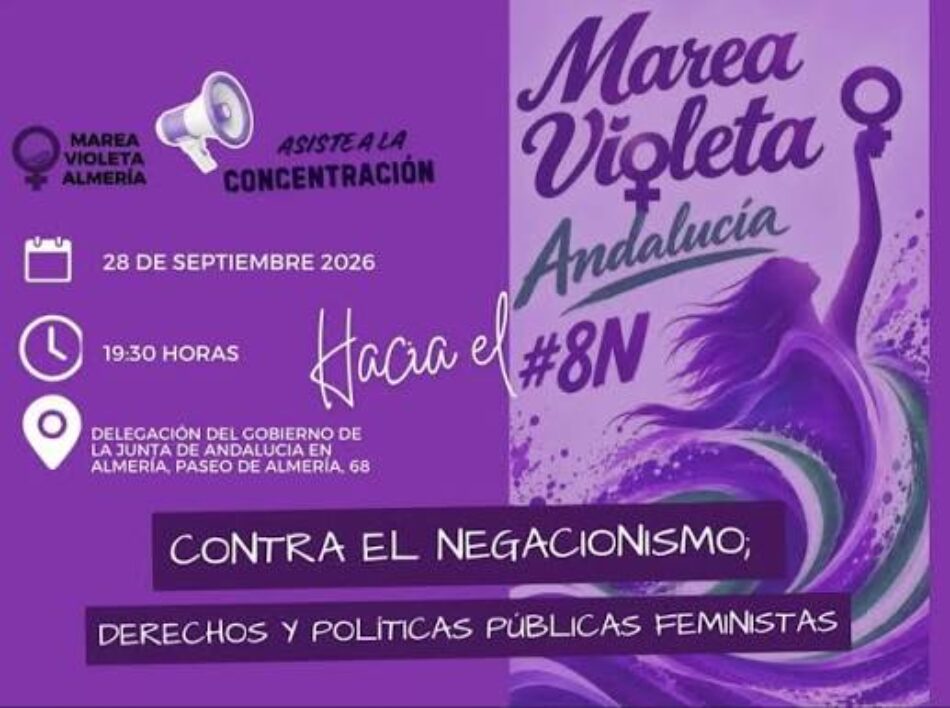 Movimiento Sumar Andalucía se suma el 28S a la movilización feminista de Marea Violeta