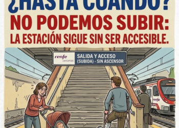 «¡Ya es hora de que la estación de Renfe San Fernando de Henares sea accesible!»