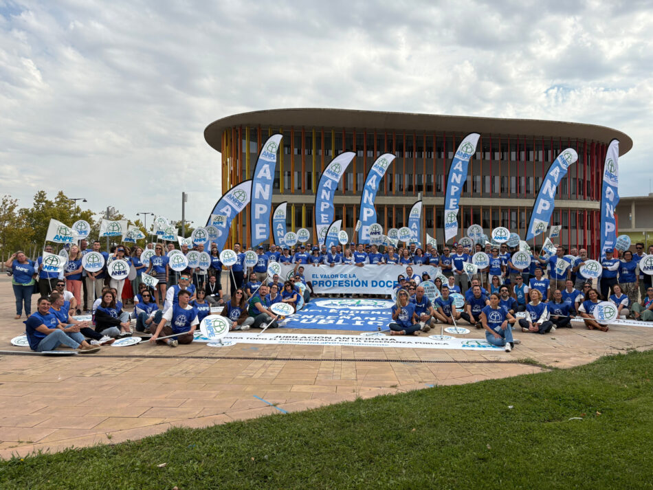 ANPE exige desde Zaragoza un compromiso decidido que ponga en valor la profesión docente