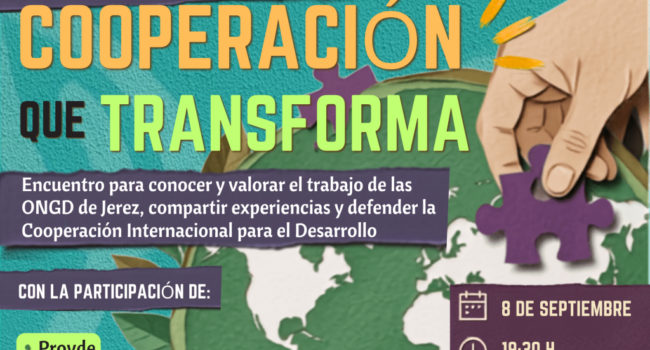 La Enredadera de Jerez inicia el curso con la jornada ‘Cooperación que transforma’ sobre cooperación internacional