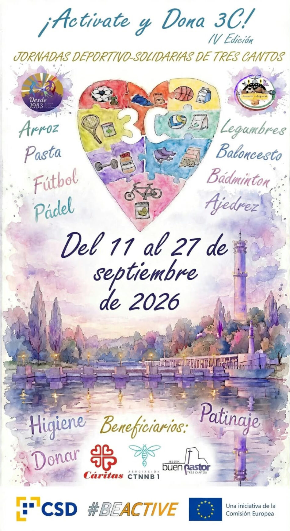 Carla Antonelli amadrina la IV edición de las jornadas deportivo-solidarias «¡Actívate y dona 3C!»