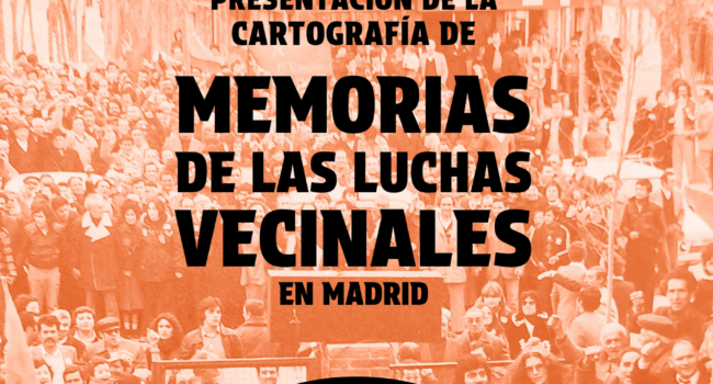 Presentaciones de una nueva cartografía sonora de las luchas vecinales en Entrevías, El Pozo del Tío Raimundo y Palomeras Bajas (Madrid); 25 de septiembre y 2 de octubre