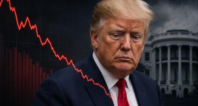 Encuesta: popularidad de Trump cae a su nivel más bajo de sus dos mandatos