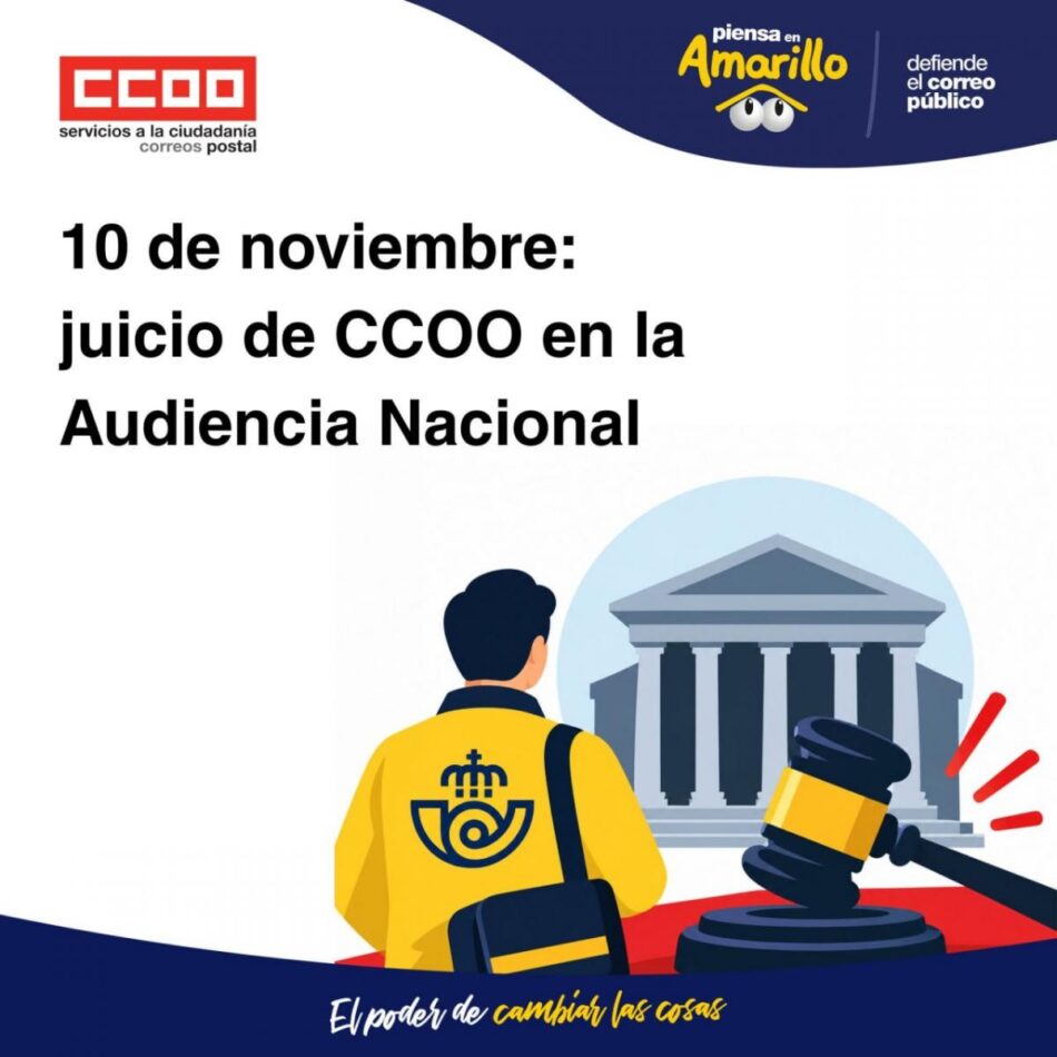 Juicio de CCOO Correos en la Audiencia Nacional