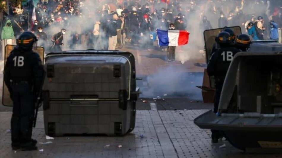 Macron: La guerra contra Irán es la causa de protestas en Francia