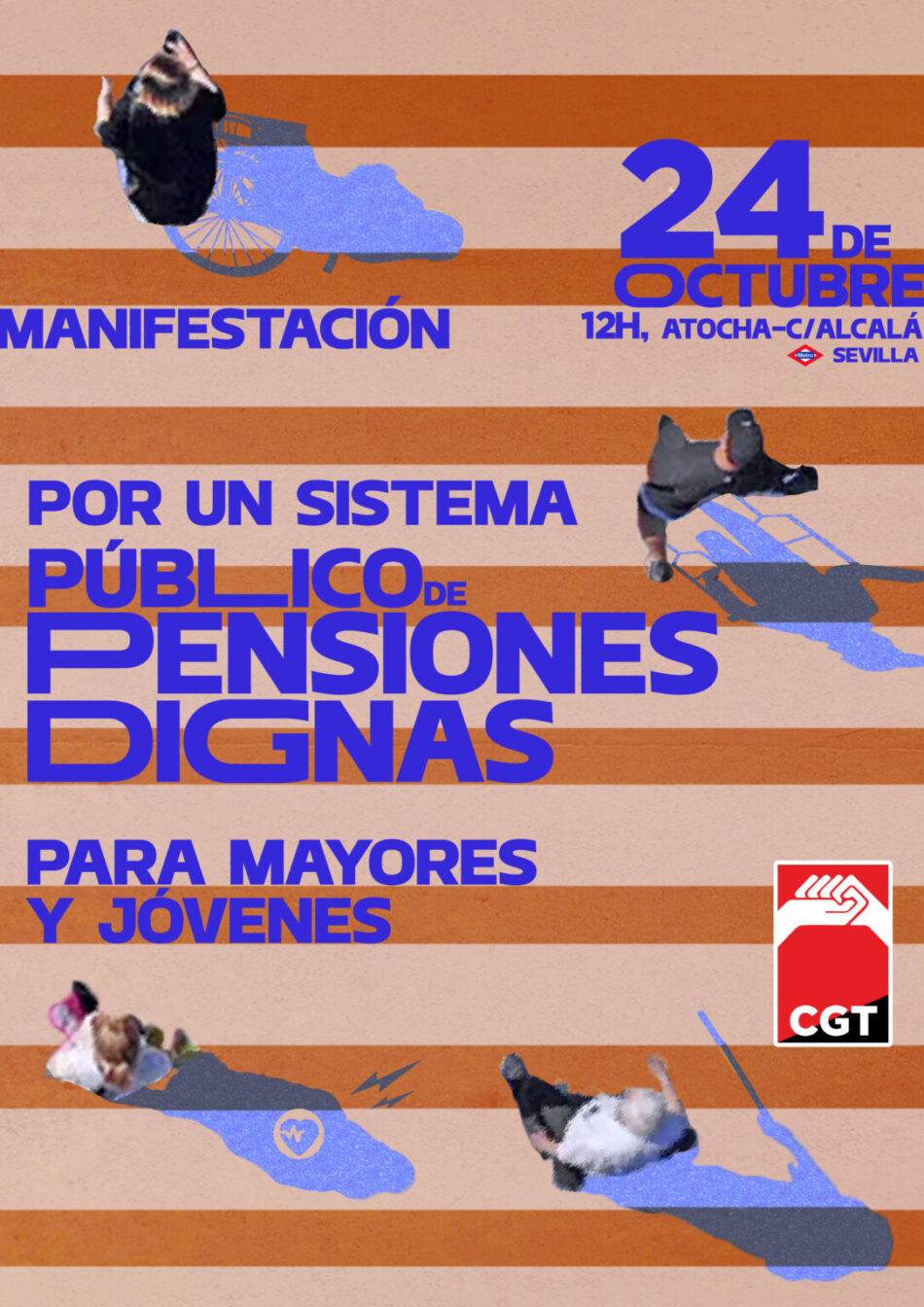 La Confederación de Sindicatos de Inquilinas de Madrid se suma a la manifestación del movimiento pensionista del 24 de octubre y llama a unir las luchas por las pensiones, los salarios y la vivienda