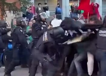 Huelga educativa masiva en Madrid y brutalidad policial contra los estudiantes