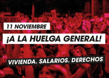 El PCE llama a preparar la huelga general del 11 de noviembre y sitúa la vivienda y los salarios en el centro del conflicto de clase