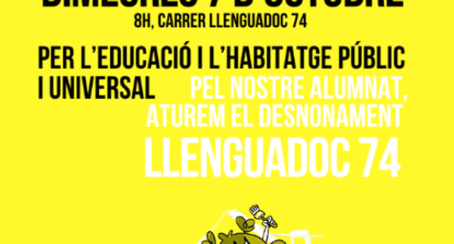 USTEC•STES (IAC), CGT i La Intersindical denunciem que la crisi de l’habitatge també és una crisi educativa