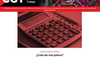 «¿Cada día más pobres?»: CGT lanza una calculadora para medir tu pérdida de poder adquisitivo