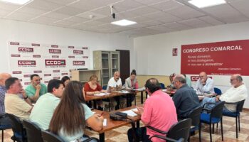 Responsables de CCOO y UGT  de Campo de Gibraltar se reúnen para coordinar esfuerzos de cara a la huelga general del 11N