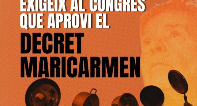 El Sindicat de Llogateres de Catalunya anuncia los próximos pasos: caceroladas hoy jueves para exigir al Congreso el Decreto Maricarmen y manifestaciones el sábado para ir mucho más allá con una huelga general