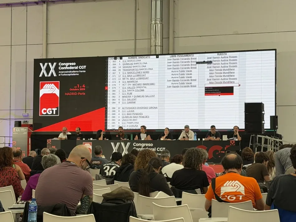 La CGT llama a la huelga general por la vivienda y contra el encarecimiento de la vida durante el cierre del XX Congreso Confederal, que renueva el liderazgo de Miguel Fadrique en un contexto de adelanto electoral