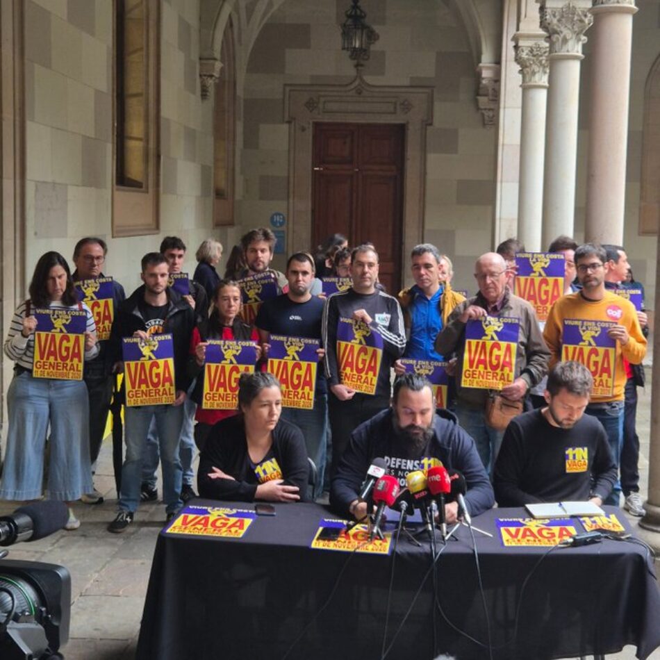 La manifestación central del 11N en Barcelona saldrá a las 17.30 h de los Jardinets de Gràcia, y una nueva herramienta digital, Toka, permitirá organizar la huelga general cerca de casa