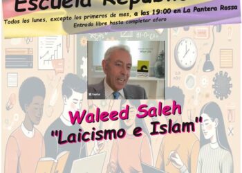 Escuela Republicana: «Laicismo e Islam», con Waleed Saleh, en el espacio La Pantera Rossa (Zaragoza)