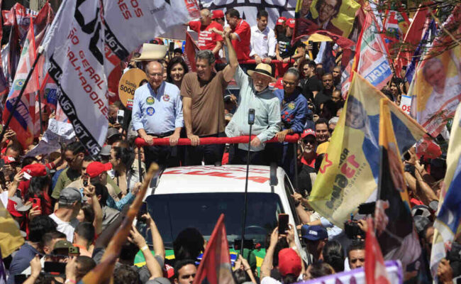 Lula cerrará su campaña electoral en Sao Paulo