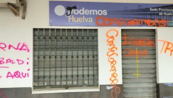 Vandalizada la nueva sede de Podemos en Huelva