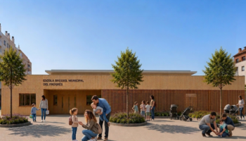Badalona En Comú defensa a peu de carrer la seva proposta per construir la primera escola bressol pública del Districte 1