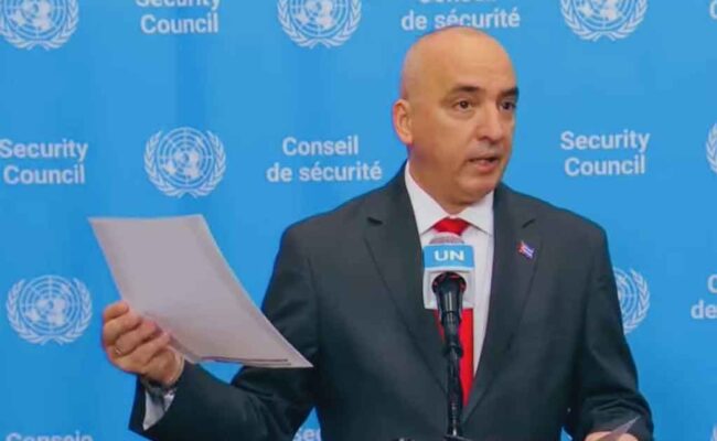 Cuba denuncia ante la ONU presiones de EEUU antes de la votación anual contra el bloqueo en la Asamblea General