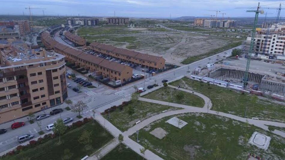 IU Rivas exige a la promotora inmobiliaria Jarama que cumpla sus obligaciones urbanísticas y reitera su apuesta firme por la vivienda pública y asequible frente a la especulación
