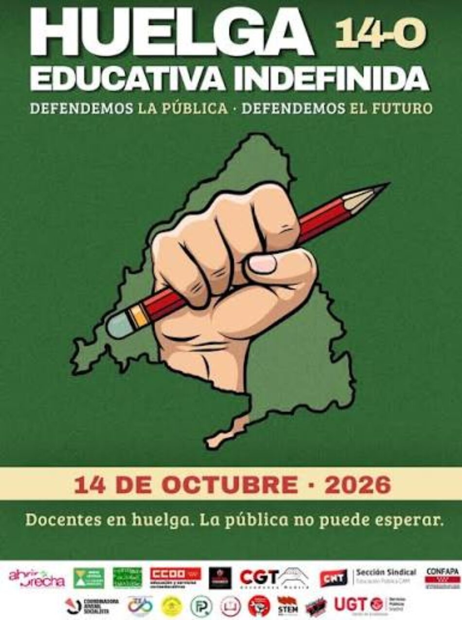 «Nos jugamos el futuro»: las asociaciones vecinales de Madrid, con la huelga educativa indefinida