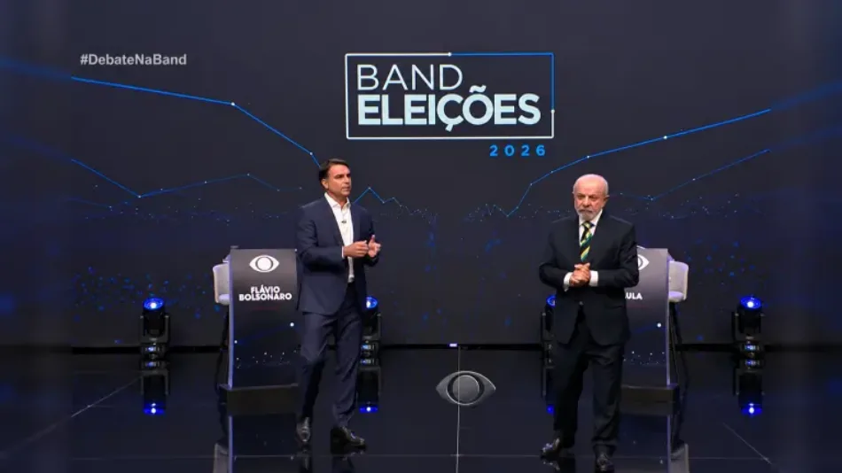 Debate presidencial en Brasil enciende el duelo entre Lula y Flávio Bolsonaro