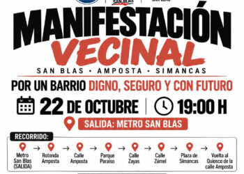 La vecindad de San Blas (Madrid) sale de nuevo a la calle para reclamar un barrio limpio, seguro y con futuro