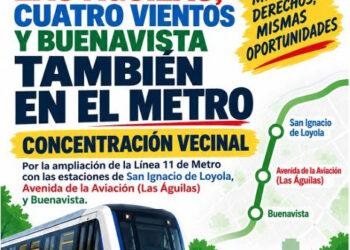 Más de 70.000 vecinos de Las Águilas, Cuatro Vientos y Buenavista vuelven a quedar fuera de los planes de ampliación del Metro